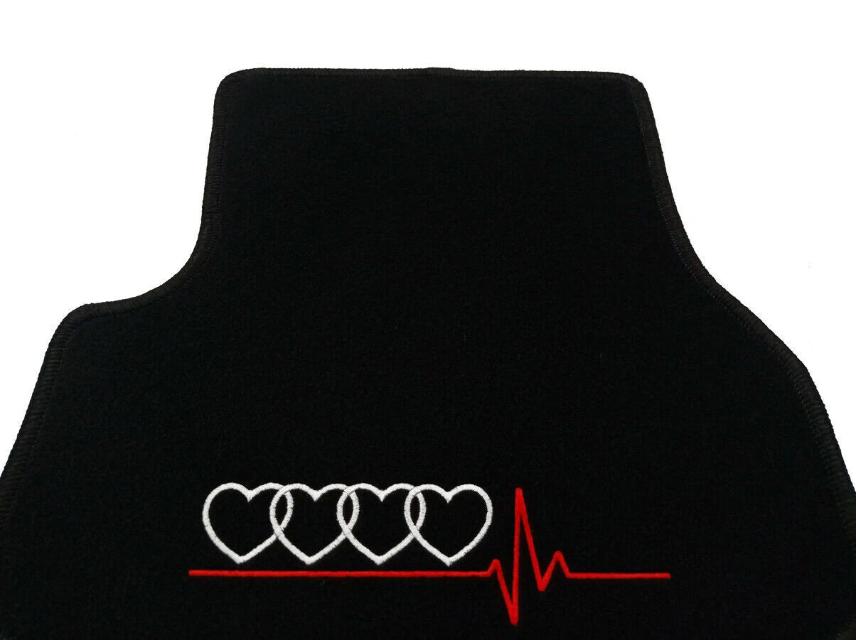 Tapis de Sol Velours sur Mesure – Audi A3 8P (2003 – 2013) Noir X 4