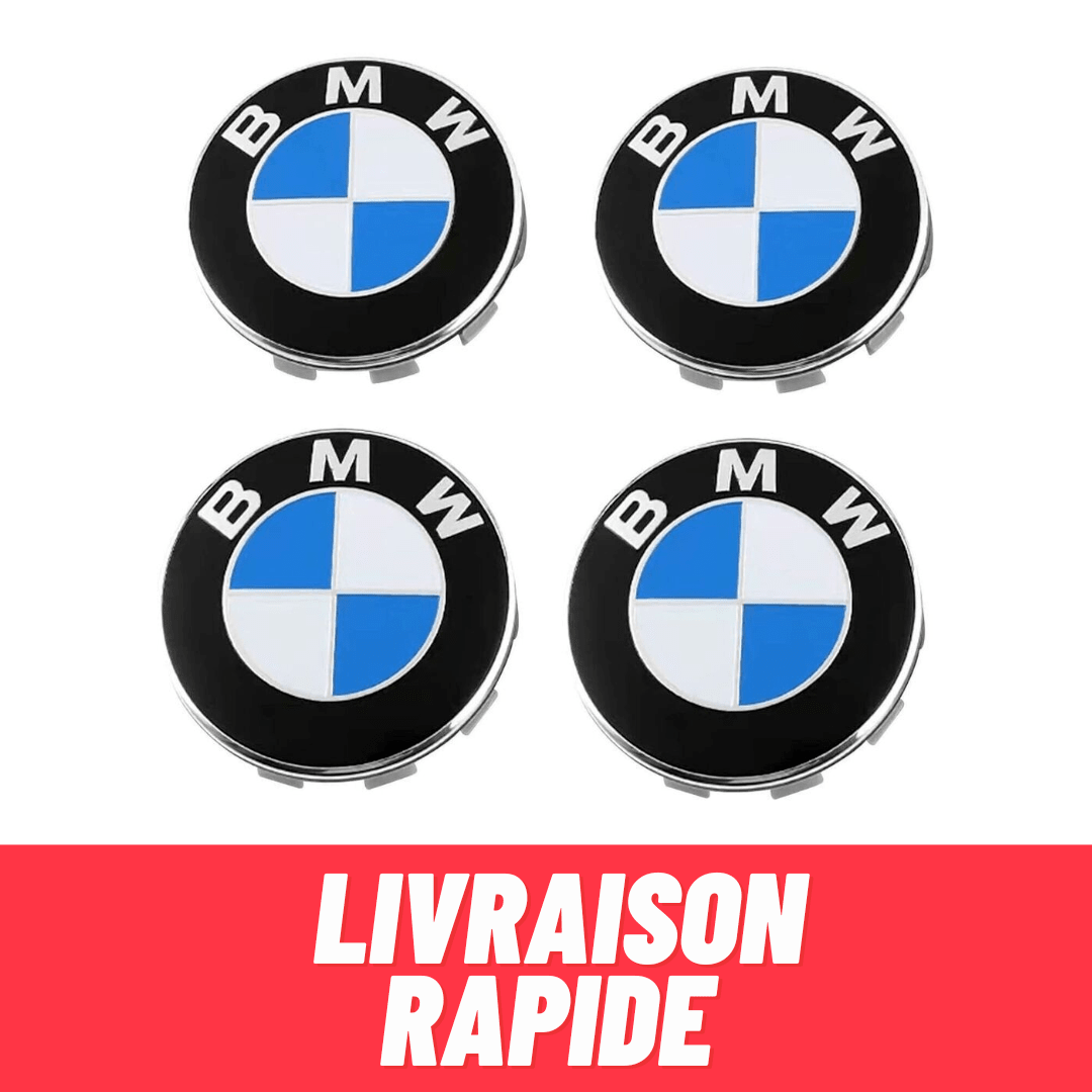 4X Cache Moyeu BMW 68mm Auto Clipser Jante Centre De Roue Enjoliveur Logo NEUF - rst-parts