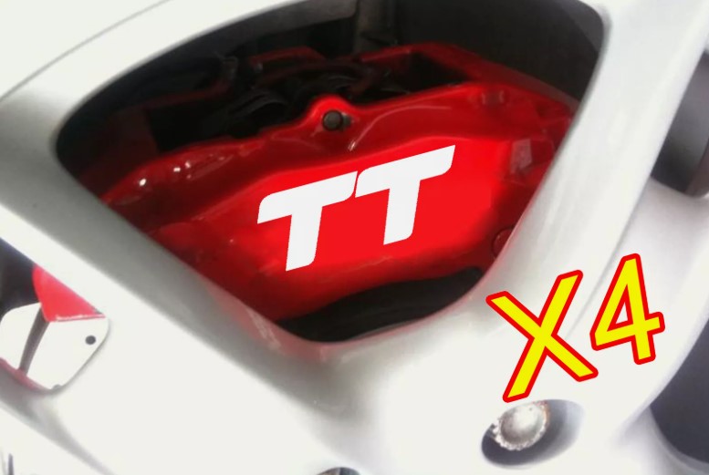 4 X Stickers pour étriers de frein TT - Autocollants pour Audi TT - 158
