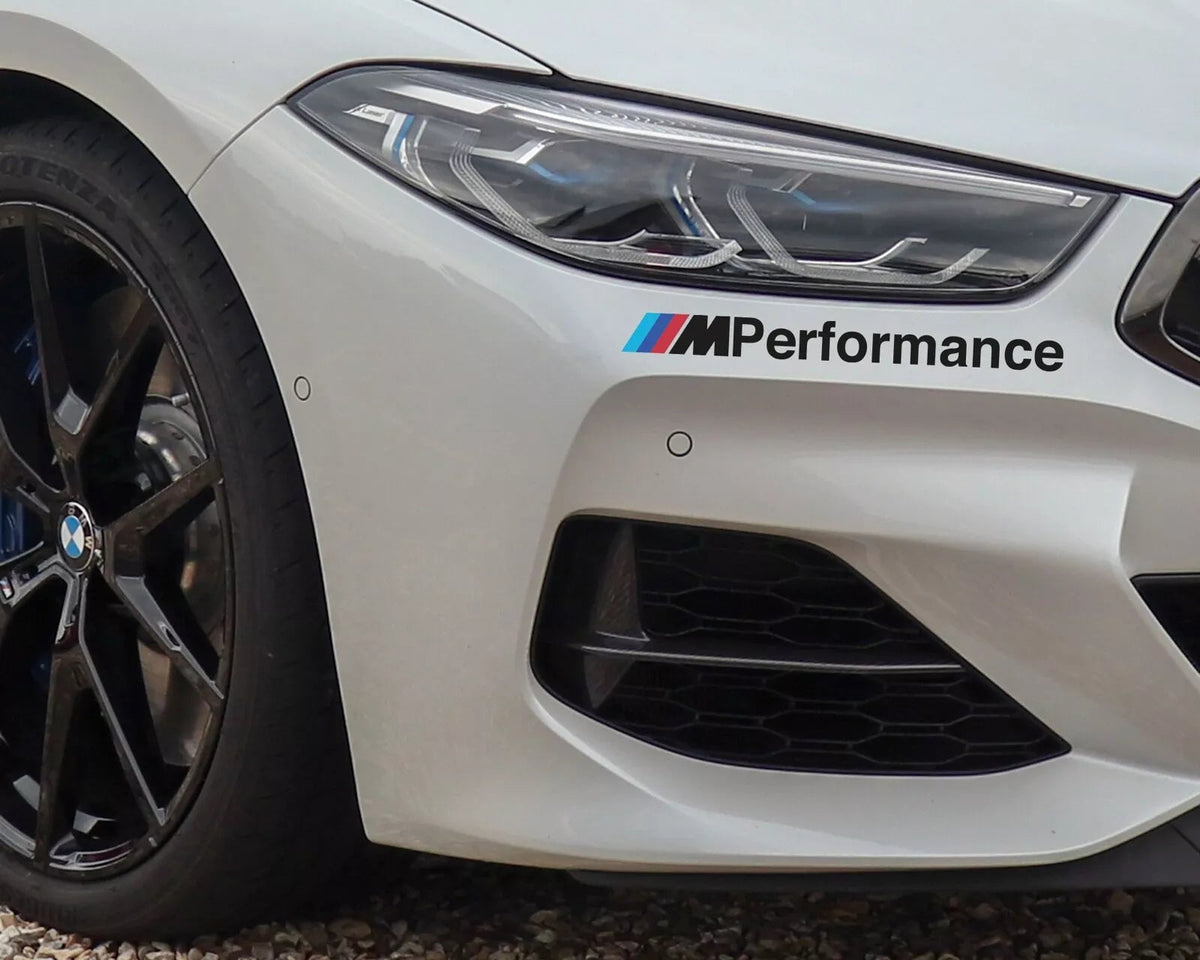 Autocollants BMW M Performance – Lot de 2 pour jupes latérales Noir ou Blanc - rst-parts