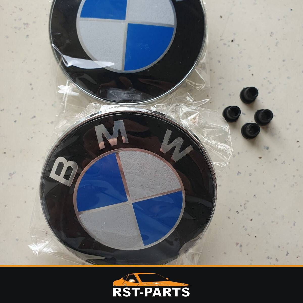 2 emblèmes BMW 82 mm et œillets de fixation – RST-PARTS