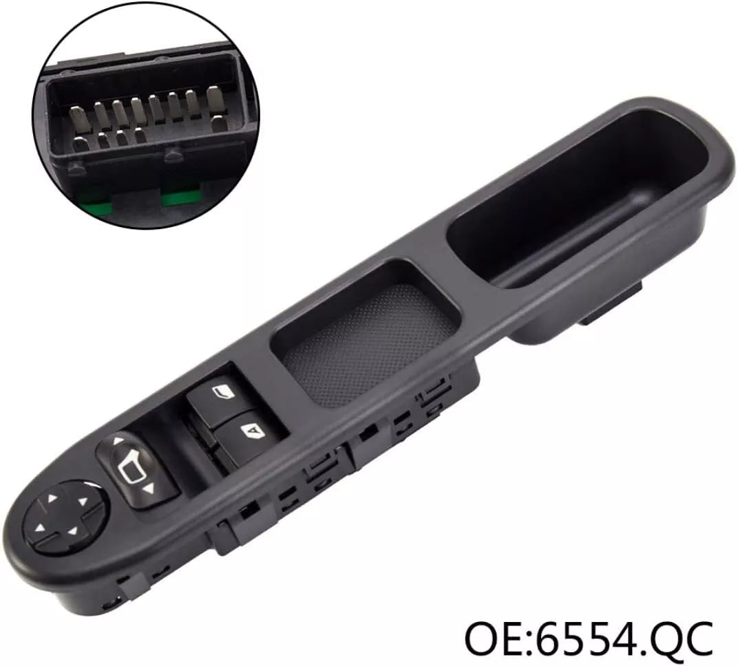 Commande de Lève-Vitre Avant Gauche pour Peugeot 207 – Référence 6554QC / 96548591XT - rst-parts