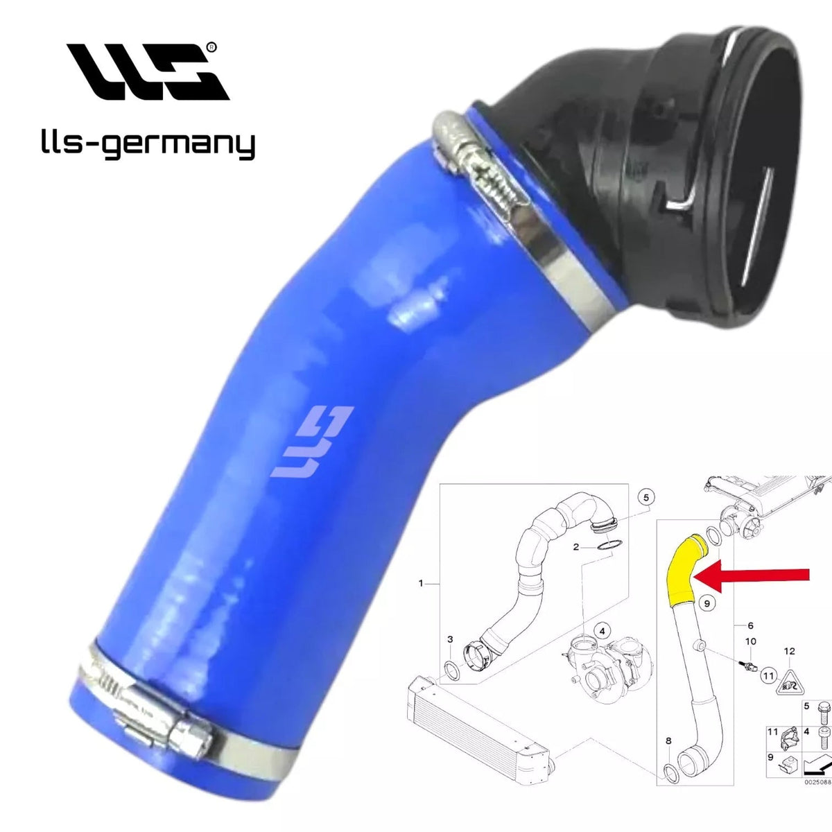 Durite D'Admission En Silicone Pour BMW E90 E91 E92 325D 330D 335D 11618506078 - rst-parts