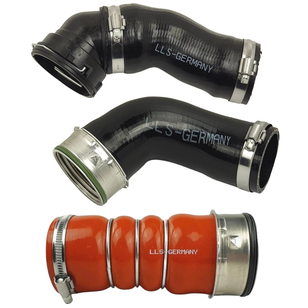Kit 3 Durites Turbo + Colliers pour BMW E90 E91 E92 E93 – 325d 330d 330xd – Réf. OEM 11618506078 - rst-parts