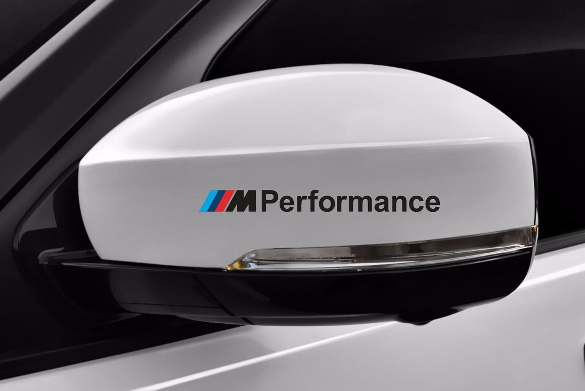 Lots de 2x autocollants BMW M Performance rétroviseur F10 F20 F30 E60 E70 E90 - rst-parts