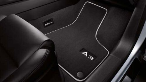 Original Audi A3 8P Tapis de Sol Textile Premium Velours Avant, avec Lettrage - rst-parts