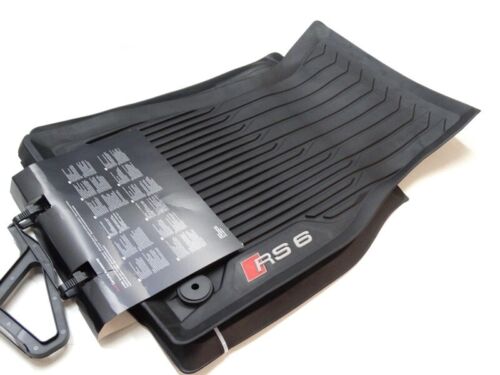 Original Audi RS6 C8 4K Tapis Voiture en Caoutchouc Tapis de Sol Avant + Arrière - rst-parts