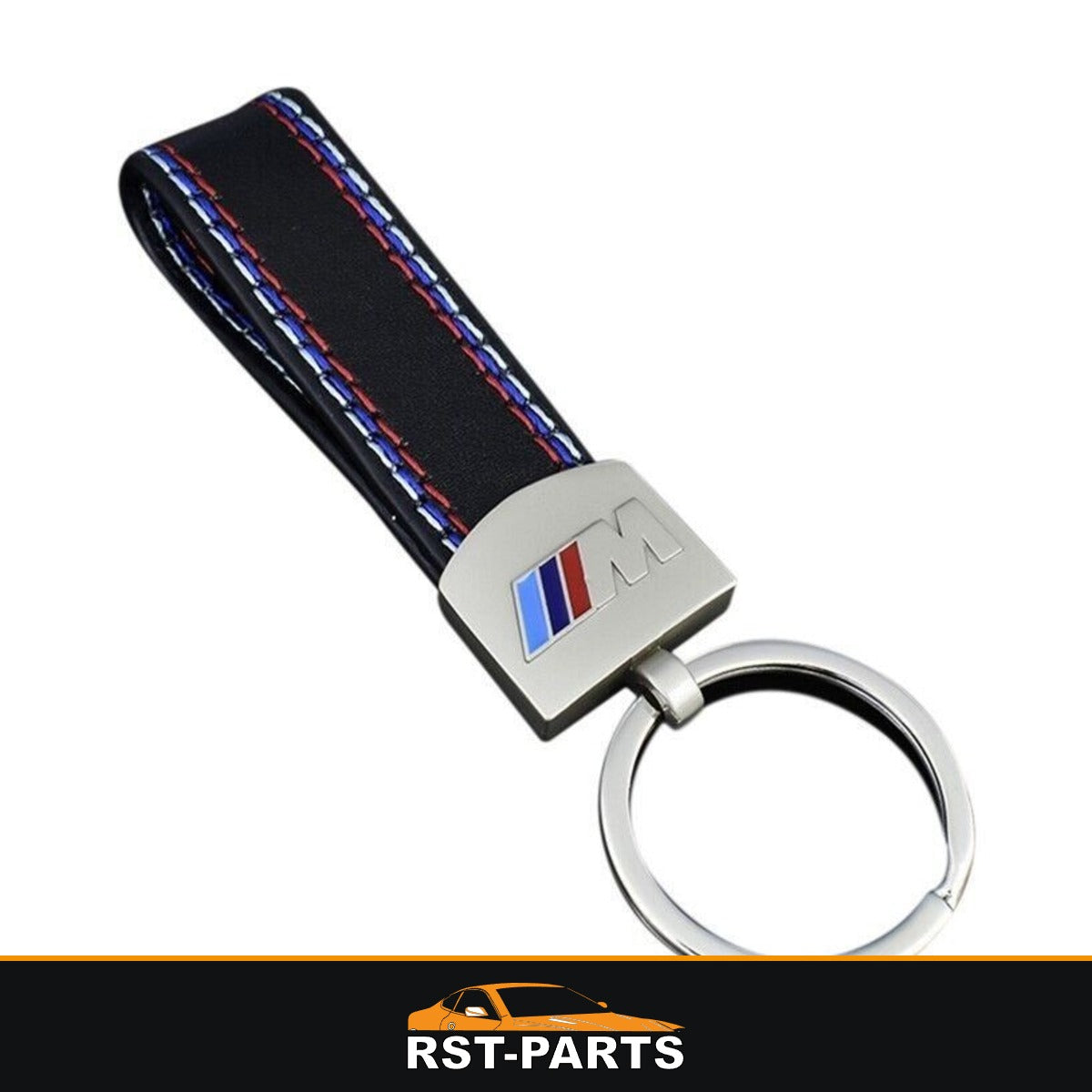 Porte-clés BMW M en métal et cuir
