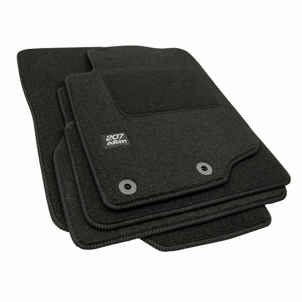 TAPIS DE SOL EN VELOURS POUR PEUGEOT 207 2006-2012