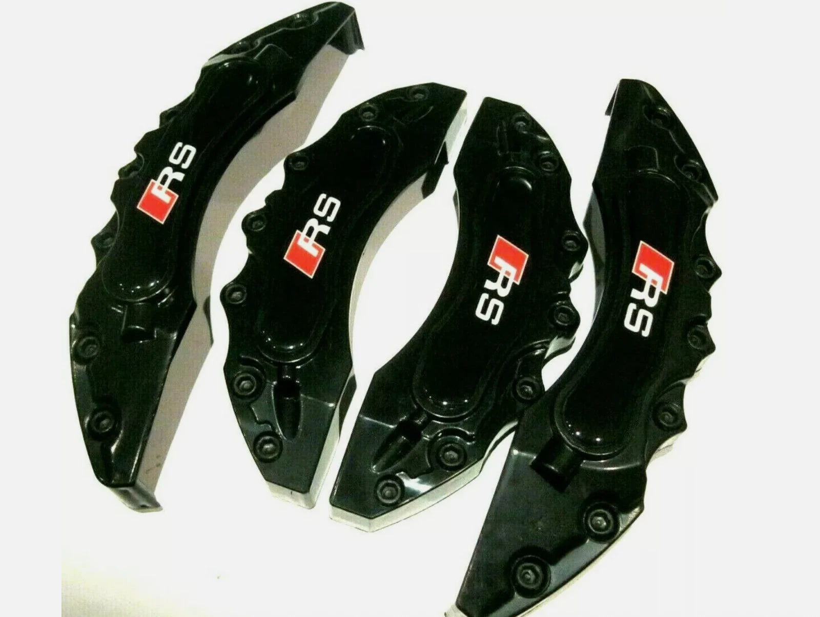 4x Cache Étrier de Frein AUDI RS Noir A3 A4 A6 A8 Q3 Q5 Q7 B8 B9