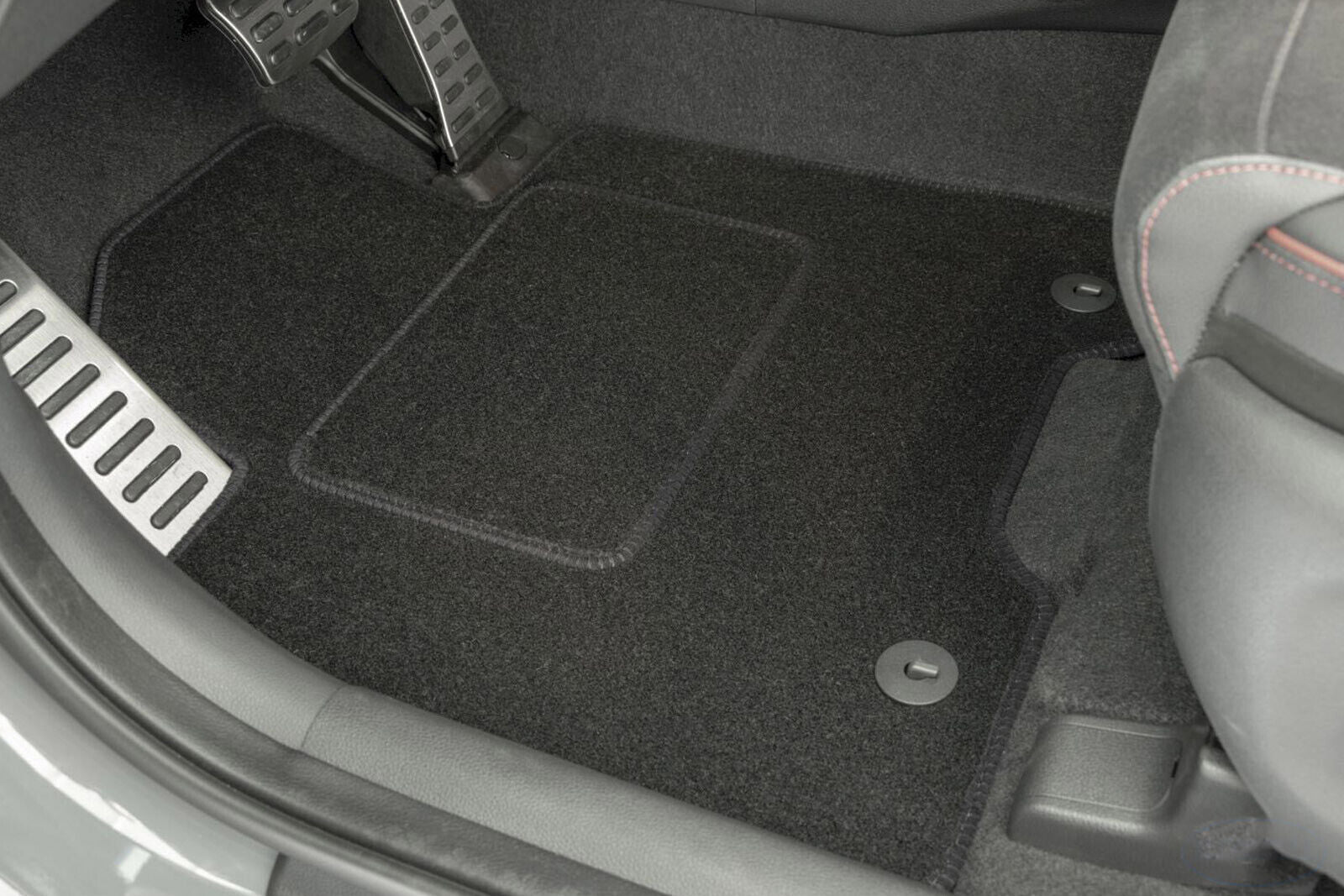 Tapis de sol velours pour Peugeot 207 (2006-2012) - Premium tapis de voiture  - beige - DGS Autodywan beige