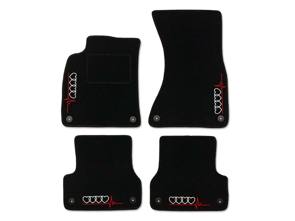 Tapis de Sol Velours sur Mesure – Audi A3 8P (2003 – 2013) Noir X 4 - rst-parts
