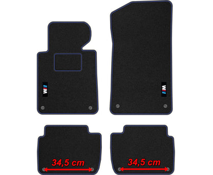 TAPIS DE SOL POUR M3 M POWER BMW 3 E46 1998-2004 4/5-portes, Touring VELOUR