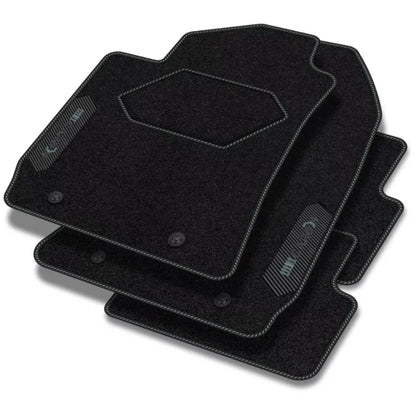 Tapis en velours de la série CarbonBlack™ pour Peugeot 107 2005-2014