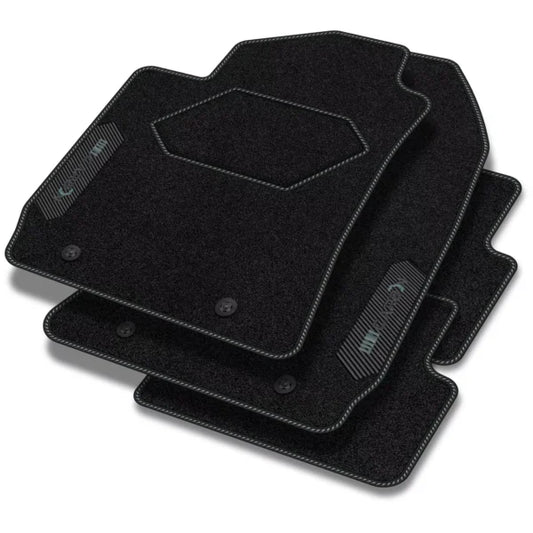 Tapis en velours de la série CarbonBlack™ pour Peugeot 107 2005-2014