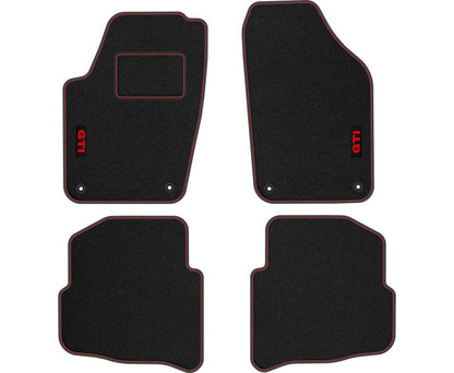 TAPIS DE SOL VELOUR GTI VW POLO IV 2001-2009 rond fixation